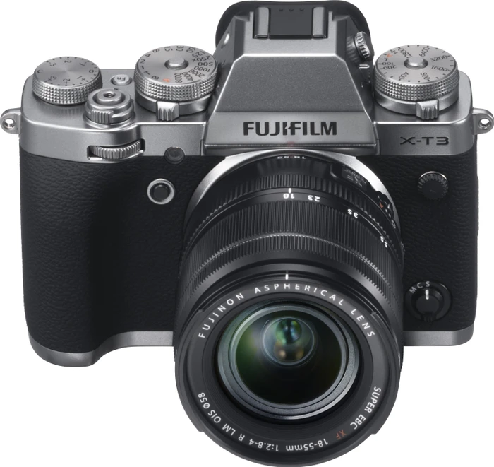 Fujifilm X-T3 silber mit Objektiv Fujinon XF 18-55mm 2.8-4.0 R LM OIS
