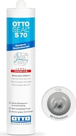 Otto-Chemie Ottoseal S 70 C56 Naturstein Silikonkleber betongrau, 310ml