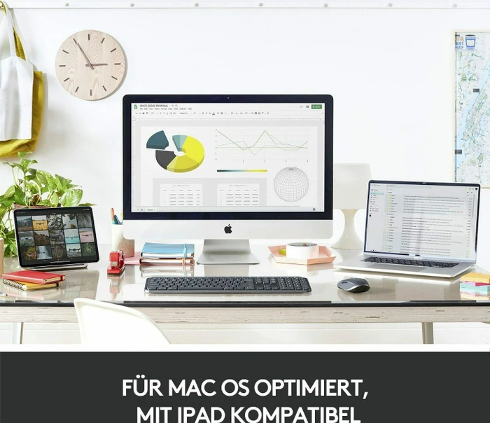 Logitech MX Anywhere 3 for Mac Pale Grey, weiß/grau, Bluetooth