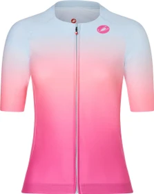 Castelli UPF Trikot kurzarm winter sky/violet pink (Damen)