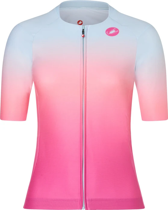 Castelli UPF Trikot kurzarm winter sky/violet pink (Damen)
