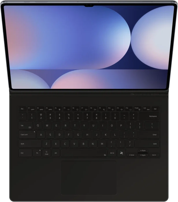 Samsung EF-DX925 Book Cover Keyboard mit AI-Taste für Galaxy Tab S9 Ultra / Tab S10 Ultra, schwarz, DE