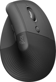 Logitech Lift Vertical Ergonomic Mouse, Graphite, Logi Bolt, USB/Bluetooth (910-006473)