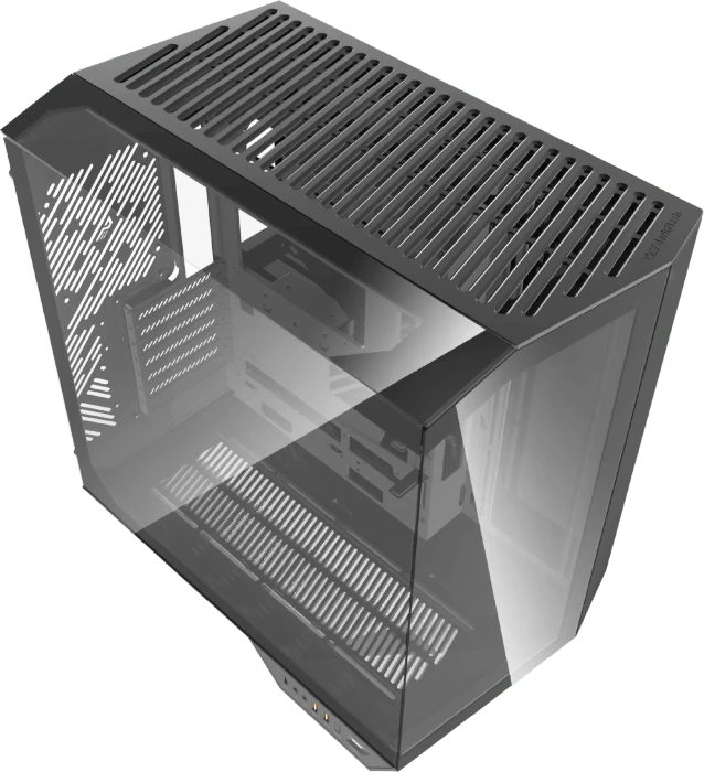 DarkFlash DY470 Shadow Black, inkl. 4x Lüfter, inkl. GPU-Halterung, Glasfenster