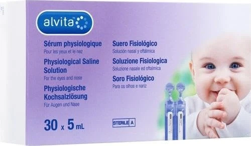 Alvita Physiologische Kochsalzlösung Ampullen, 150ml (30x 5ml)