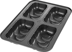 Birkmann Laib & Seele 4er Mini-Hefezopfblech Brotbackform 36.5x24.5cm