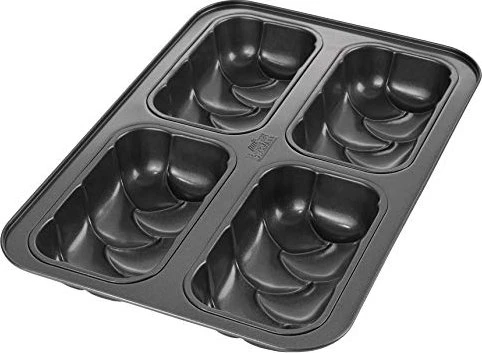 Birkmann Laib & Seele 4er Mini-Hefezopfblech Brotbackform 36.5x24.5cm