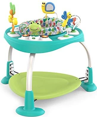Kids II Bright Starts Bounce Bounce Baby 2 in 1 Hopser & Spieltisch