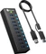 RaidSonic Icy Box IB-AC6110a USB-Hub, 10x USB-A 3.1, USB-B 3.1 [Buchse] Vorschaubild