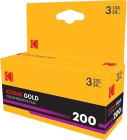 Kodak Gold 200 135/24 Farb-Negativfilm 3er-Pack
