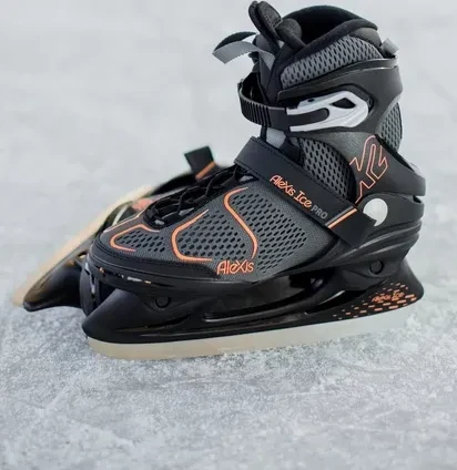 K2 Alexis Ice Pro Eislaufschuhe schwarz/grau/orange (Damen)