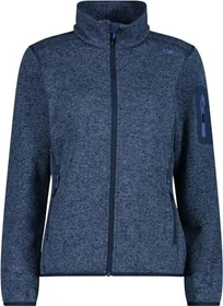 CMP Knit Tech Melange Fleece Jacke blue/provenza (Damen)