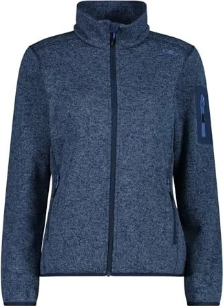 CMP Knit Tech Melange Fleece Jacke blue/provenza (Damen)