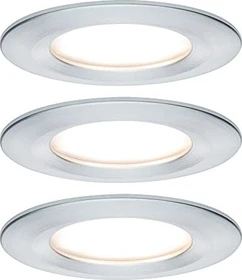 Paulmann LED Coin Slim rund 6.8W Einbauleuchte alu, 3 Stück