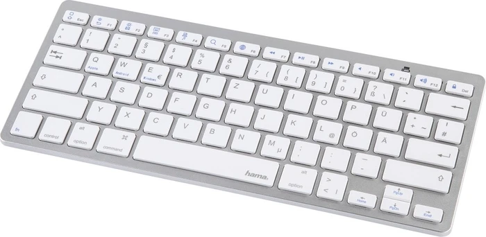 Hama KEY4ALL X510, silber, Bluetooth, DE