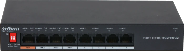 Dahua PFS30 Desktop Gigabit Switch, 8x RJ-45, 60W Hi-PoE