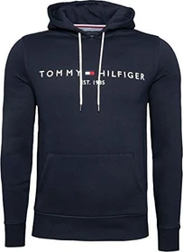Tommy Hilfiger Logo Hoodie aus Flex Fleece Hoodie sky captain (Herren)