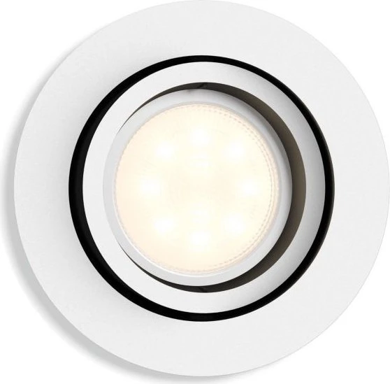 Philips Hue White Ambiance Milliskin Einbauleuchte rund weiß, 3 Stück