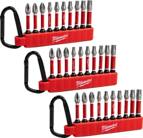 Milwaukee Shockwave schlagfestes Carabiner Set Bitset, 10-tlg.