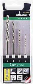 Alpen HSS Pro ATM 4 Metallbohrer-Sortiment, 4-tlg.