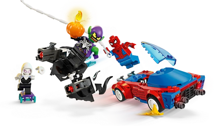 LEGO Marvel Super Heroes Spielset - Spider-Mans Rennauto & Venom Green Goblin
