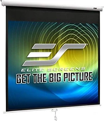 Elite Screens Manual Rollo Leinwand 203.2x203.2cm weißer Rand