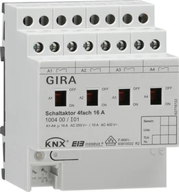 Gira KNX Schaltaktor 4-fach, 16A, Schaltaktor (1004 00)