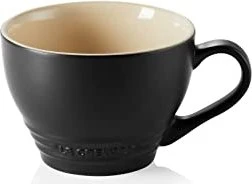 Le Creuset Cappuccinotasse 400ml schwarz matt