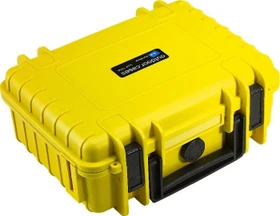 B&W International Outdoor Case Typ 1000 Koffer gelb mit variabler Facheinteilung