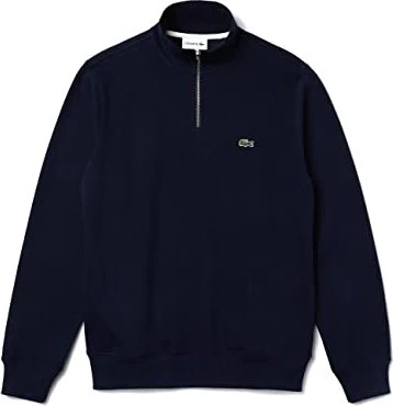 Lacoste Interlock mit hohem Kragen und Reißverschluss Sweatshirt navy blue (Herren)