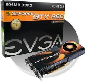 EVGA GeForce GTX 260 65nm, 896MB DDR3, 2x DVI, S-Video