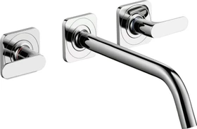 Hansgrohe Axor Citterio M 3-Loch Waschbeckenarmatur mit Hebelgriffen 226mm chrom