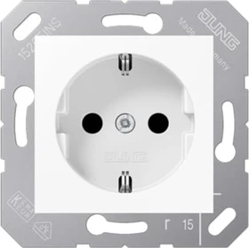 Jung Serie CD SCHUKO Steckdose Thermoplast 16A 250V, alpinweiß