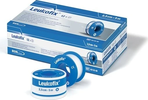BSN medical Leukofix Fixierpflaster, 1.25cm x 5m, 24 Stück