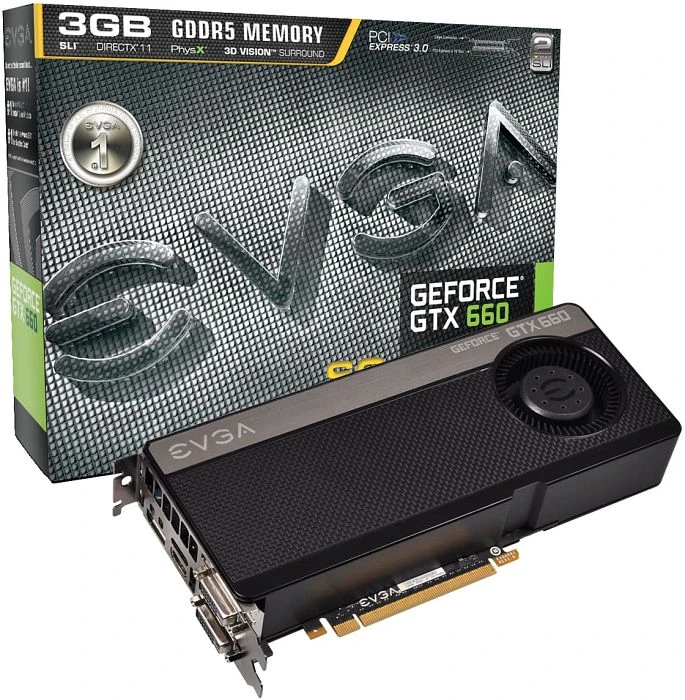 EVGA GeForce GTX 660 Superclocked+, 2GB GDDR5, 2x DVI, HDMI, DP