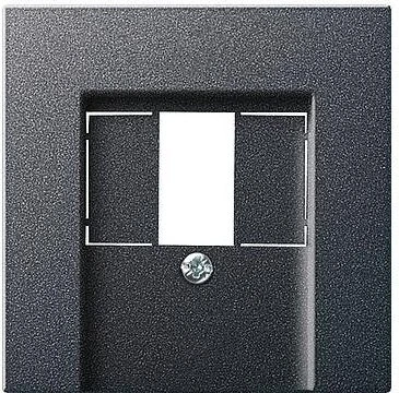 Gira Abdeckung für TAE und USB ohne Beschriftungsfeld, anthrazit