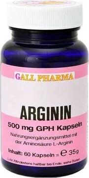 Arginin 500mg GPH Kapseln, 60 Stück