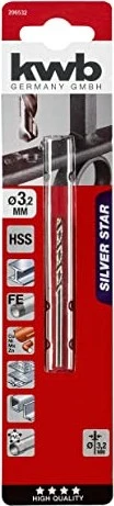 kwb Silver Star HSS Metallbohrer, 3.2mm, 1 Stück