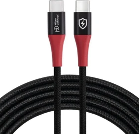 MicroConnect USB-C auf USB-C Kabel, Safe Charge, Data Blocker, 60W, 1.5m (MC-CUSBC-SC)