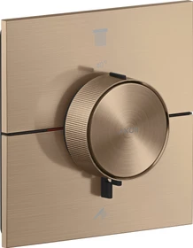Hansgrohe Axor ShowerSelect ID eckig Thermostat für 2 Verbraucher brushed red gold