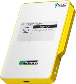 Heltec Automation Powerbank MeshPocket Qi2 Meshtastic kompatibel weiß/gelb