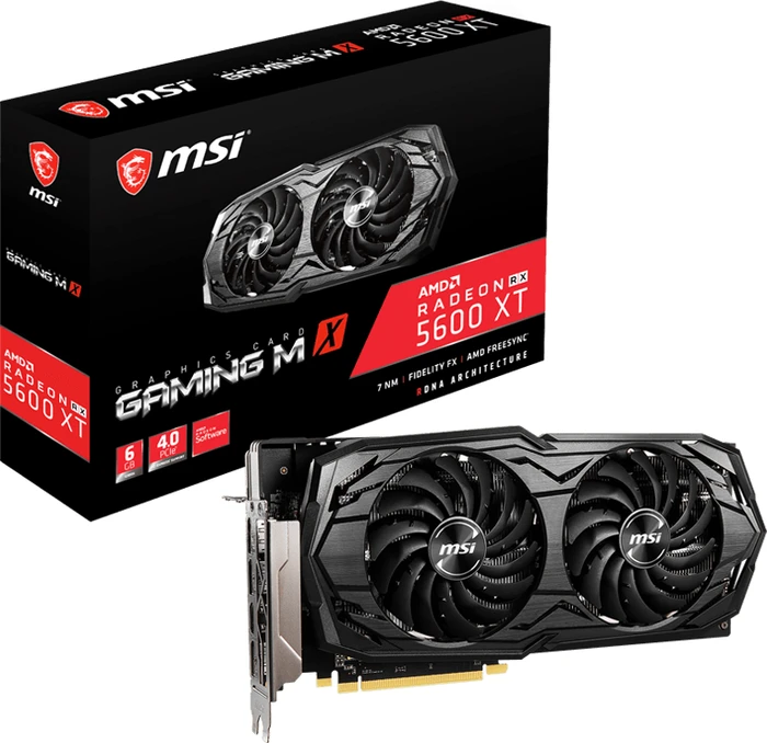 MSI Radeon RX 5600 XT Gaming MX, 6GB GDDR6, HDMI, 3x DP