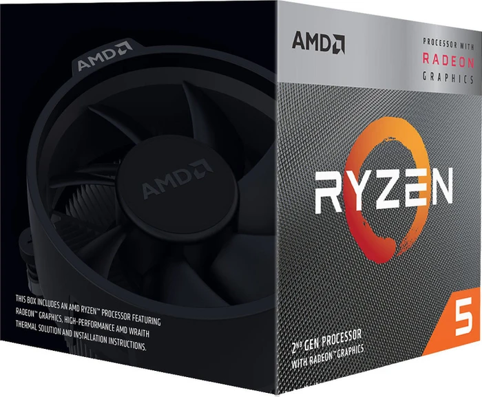 AMD Ryzen 5 3400G, 4C/8T, 3.70-4.20GHz, boxed mit AMD Wraith Spire