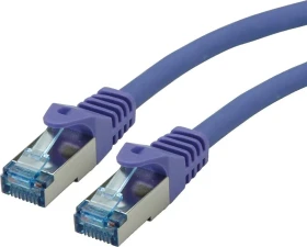 Roline / Secomp GHMT Patchkabel, Cat6a, S/FTP, RJ-45/RJ-45, 1m, violett