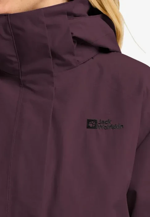 Jack Wolfskin Baylight 3in1 Funktionsmantel amaranth (Damen)