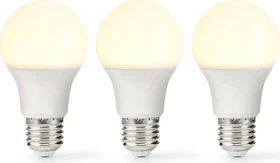 Nedis LED-Lampe E27 8.5W/827, 3 Stück