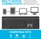 JLab Epic Wireless Keyboard, schwarz, LEDs weiß, USB/Bluetooth, UK Vorschaubild
