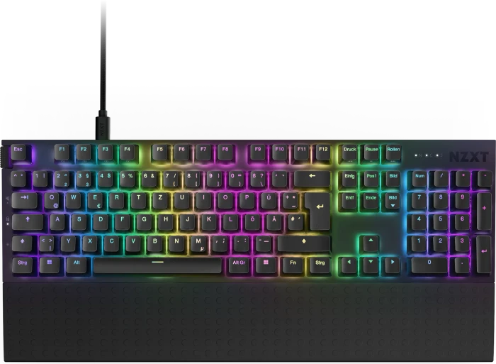 NZXT Function 2, matt schwarz, LEDs RGB, hot-swap, Swift Optical PURPLE, USB, DE