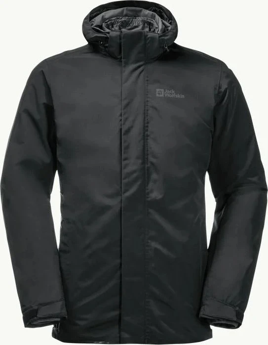 Jack Wolfskin Bergland 3in1 Funktionsjacke schwarz (Herren)