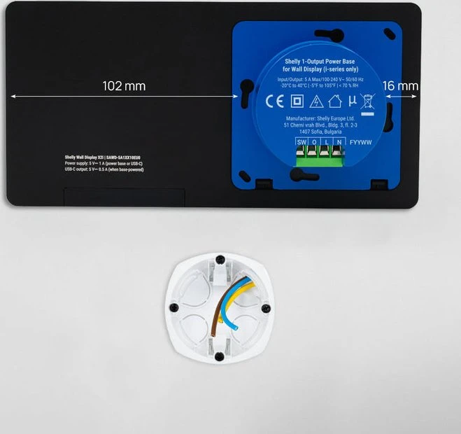 Shelly Wall Display X2i schwarz